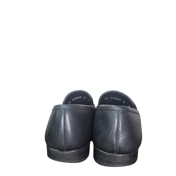 Salvatore Ferragamo Black Leather Loafers Mens 9 E Italy Horsebit Dress Shoes - Picture 9 of 10